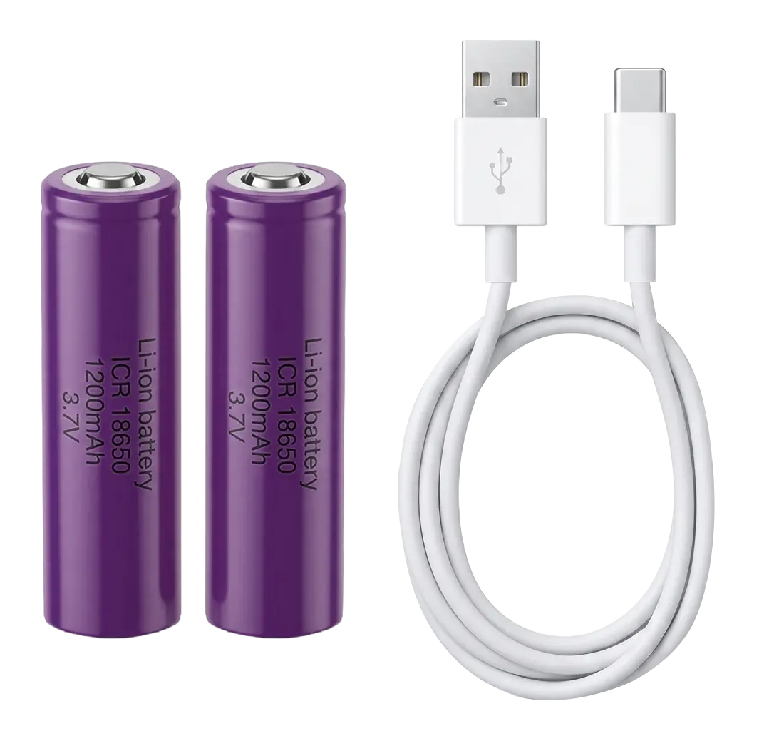 Mic Battery and USB-C Charging Cable